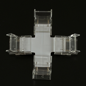 Sing Color + shaped Corner Connector for cob led strip smd2835 led strip 