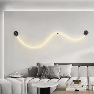 Elegant Wall Lamp with Flexible Silicone Neon Art Decoration Lighting Home Design Modern Led Wall Scone Lamp