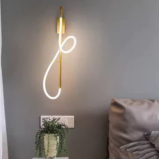 Nordic Linear Silicone Wall Light Modern with LED neon flex