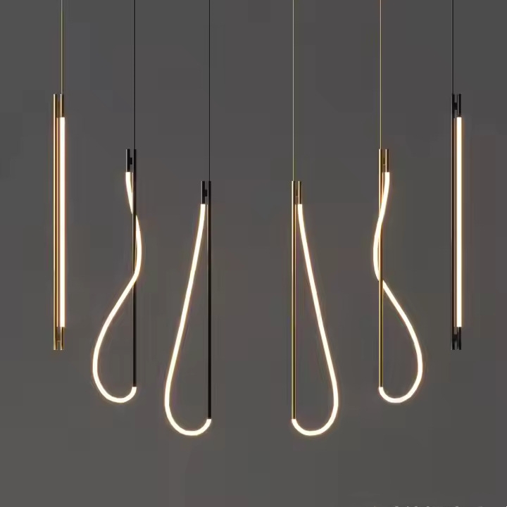 Sleek Neon Flex LED Pendant Lamp, Adjustable Brightness, Modern Design