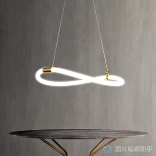 Golden Chandelier Modern Creative Winding Ceiling Pendant Light