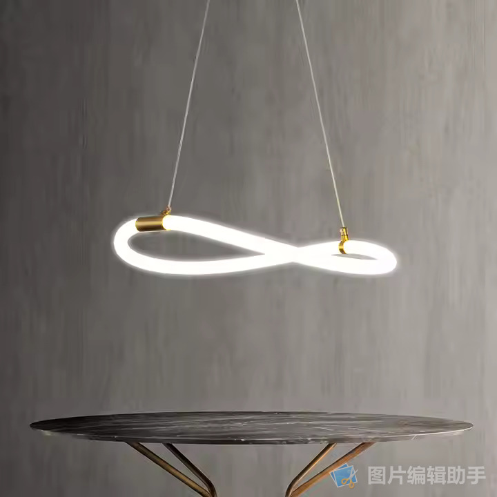 Golden Chandelier Modern Creative Winding Ceiling Pendant Light