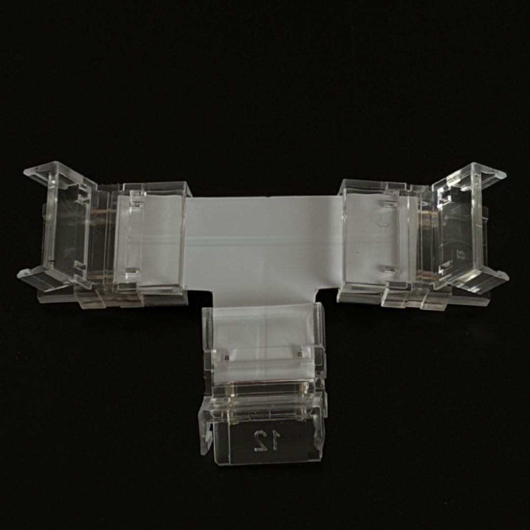 Sing Color T shaped Corner Connector for cob led strip smd2835 led strip 