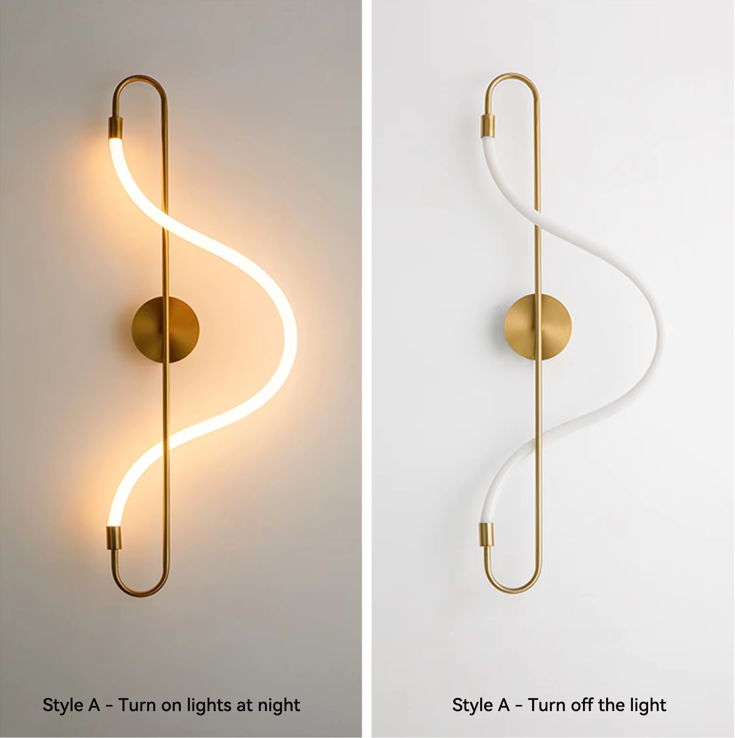 wall lamp 3000K golden