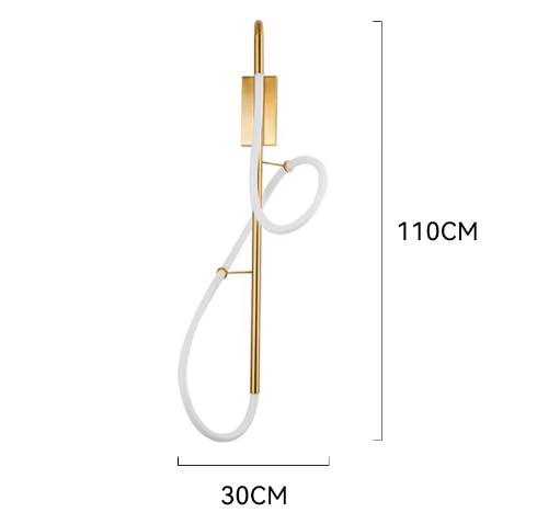 size of wall lamp
