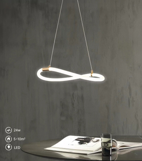 Golden Chandelier Modern Creative Winding Ceiling Pendant Light