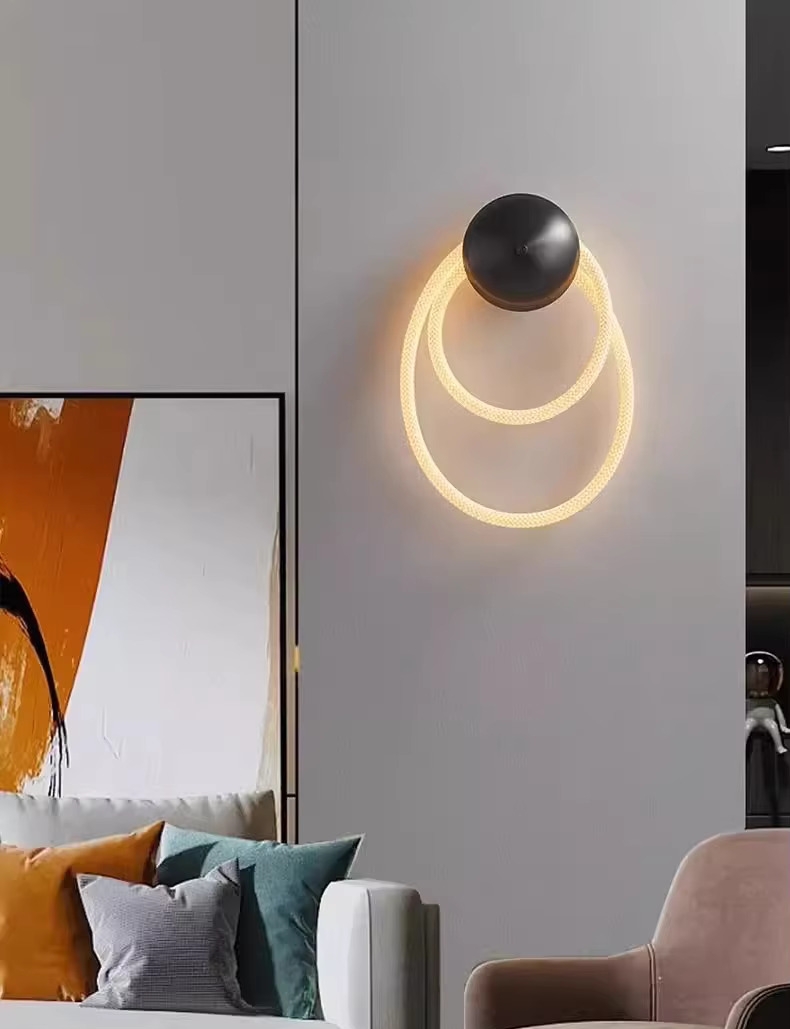 double circle wall lamp